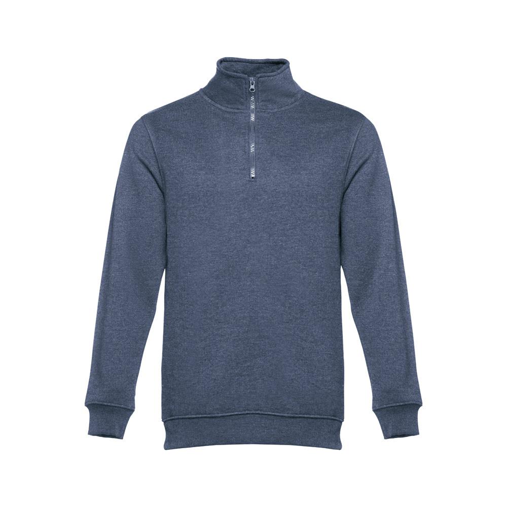 THC BUDAPEST. Pulover unisex Albastru melange