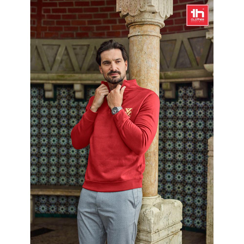 THC BUDAPEST. Pulover unisex Albastru melange S