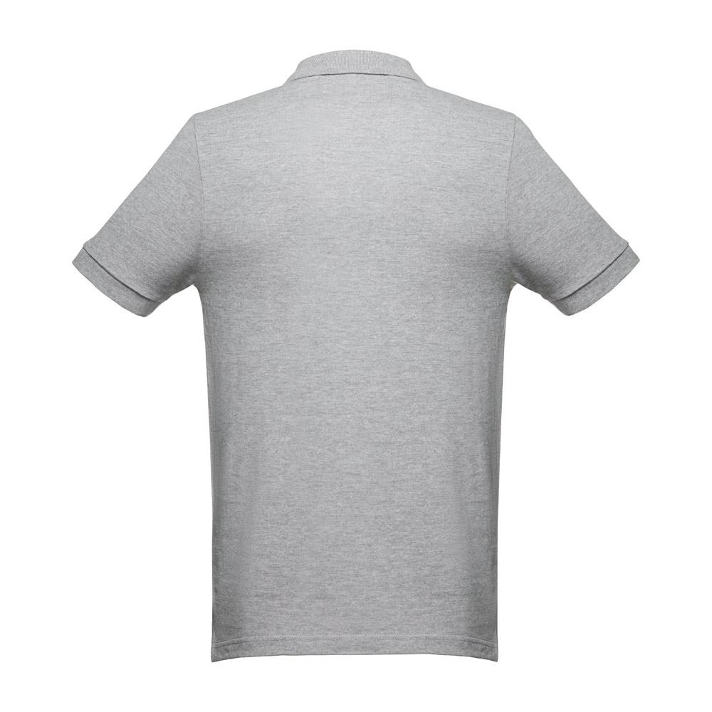 THC MONACO. Tricou polo pentru bărbați Gri melange deschis M