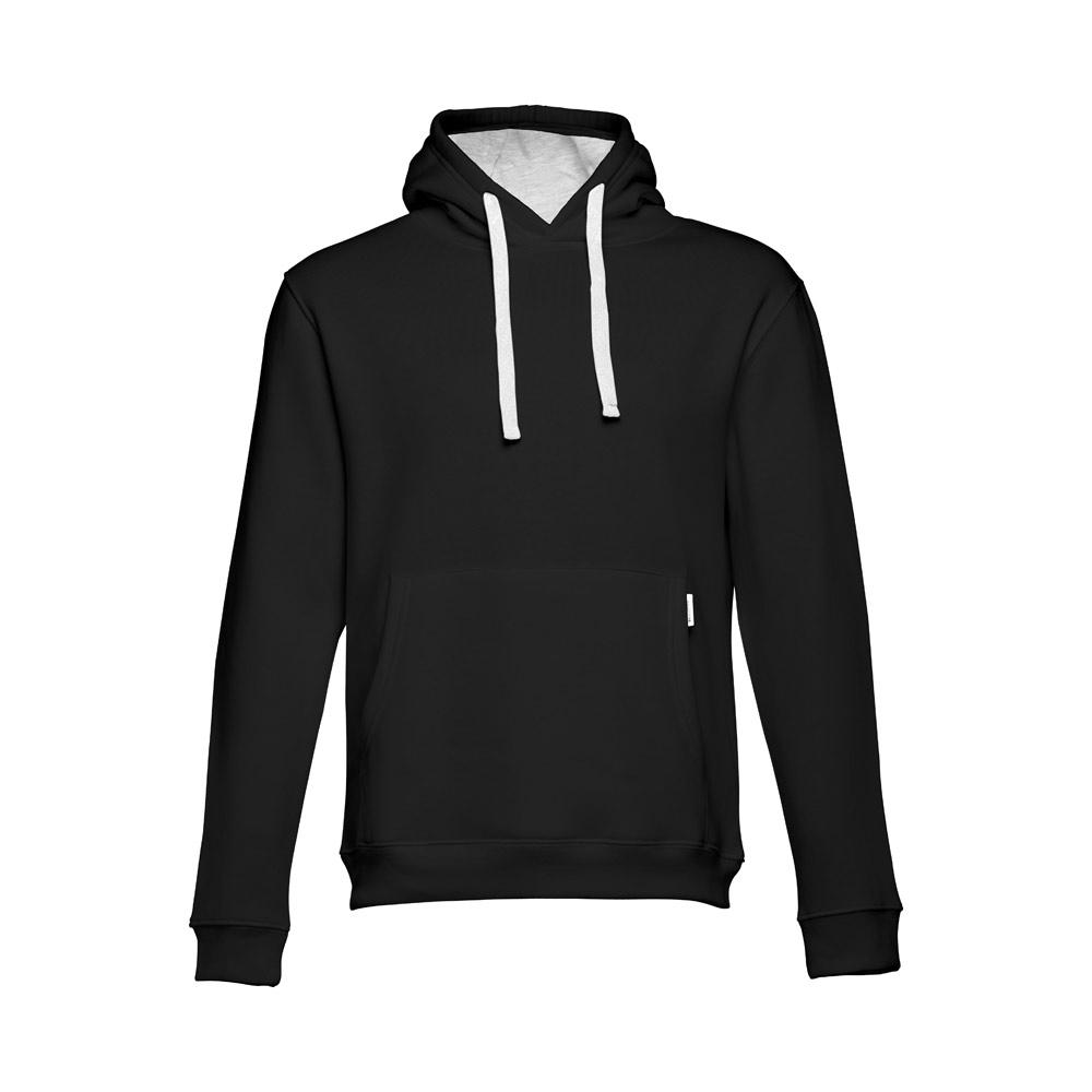 THC MOSCOW. Pulover unisex Negru / Gri melange deschis