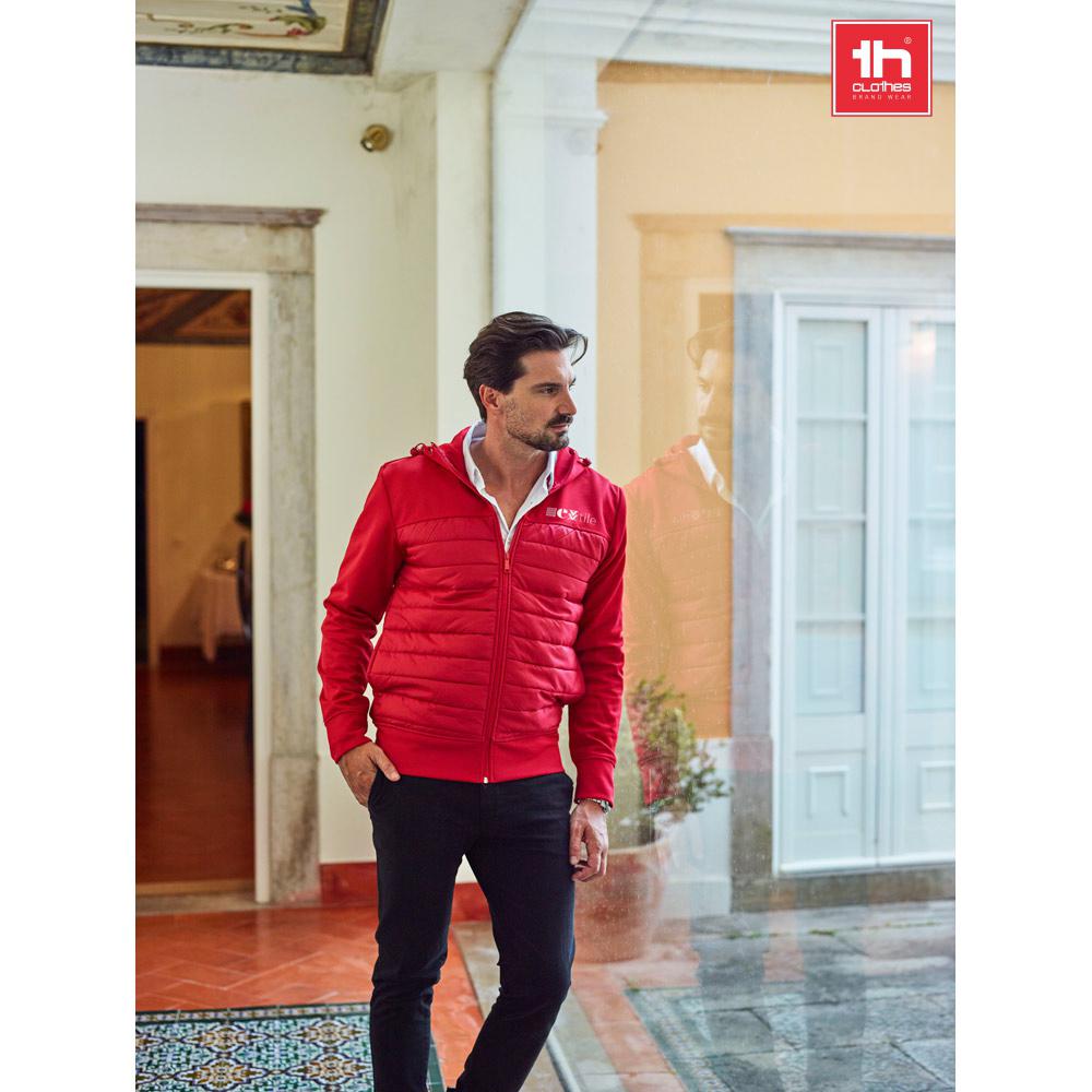 THC SKOPJE. Jachetă cu glugă bărbați Roșu L