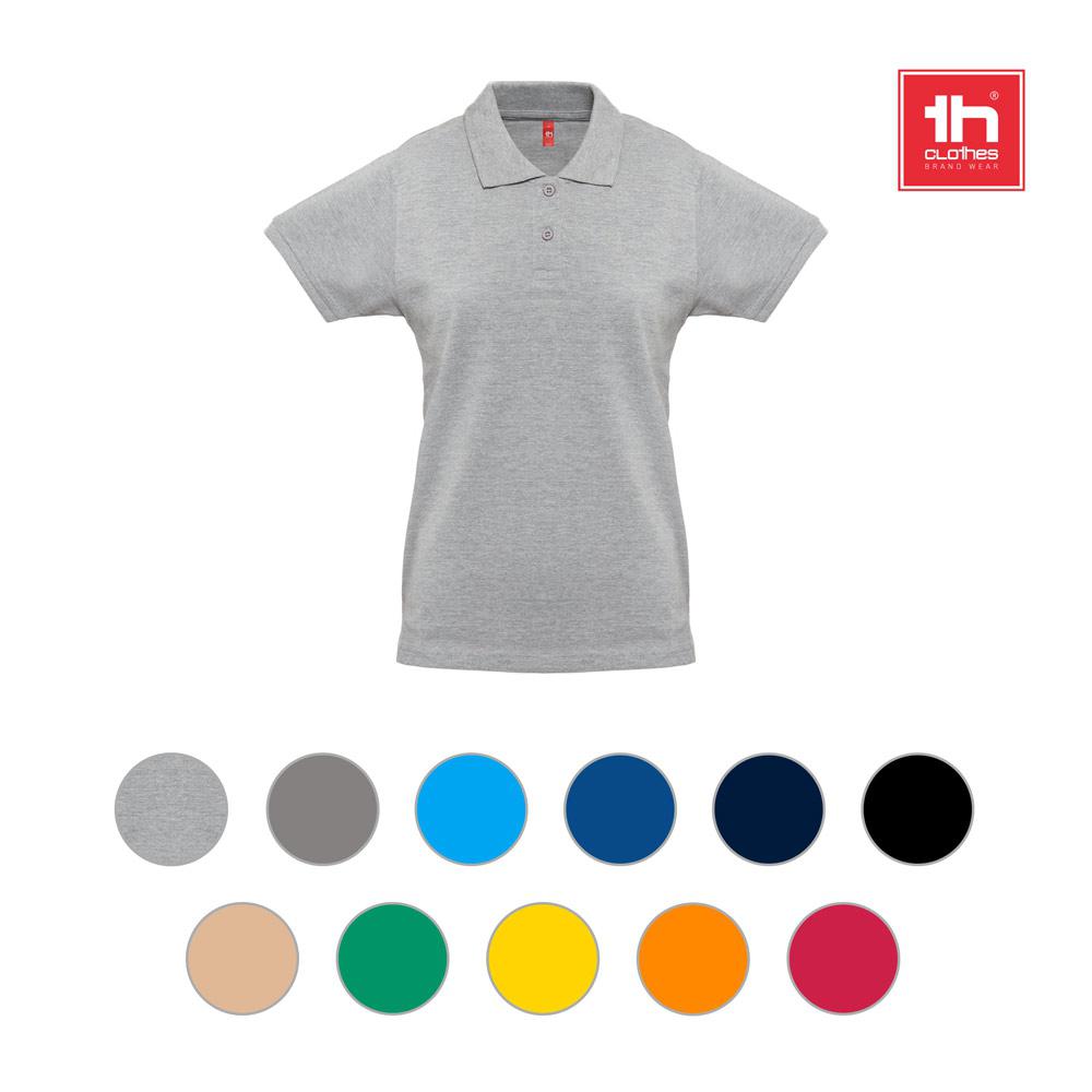 THC MONACO WOMEN. Polo feminin Gri melange deschis XL