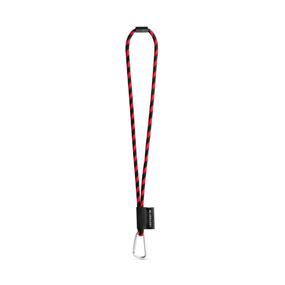 Lanyard Tube Long Set II. Modele standard 354 - Negru/Roșu