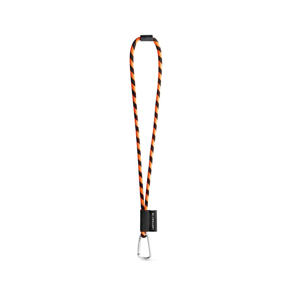 Lanyard Tube Long Set II. Modele standard 356 - Negru/Portocaliu