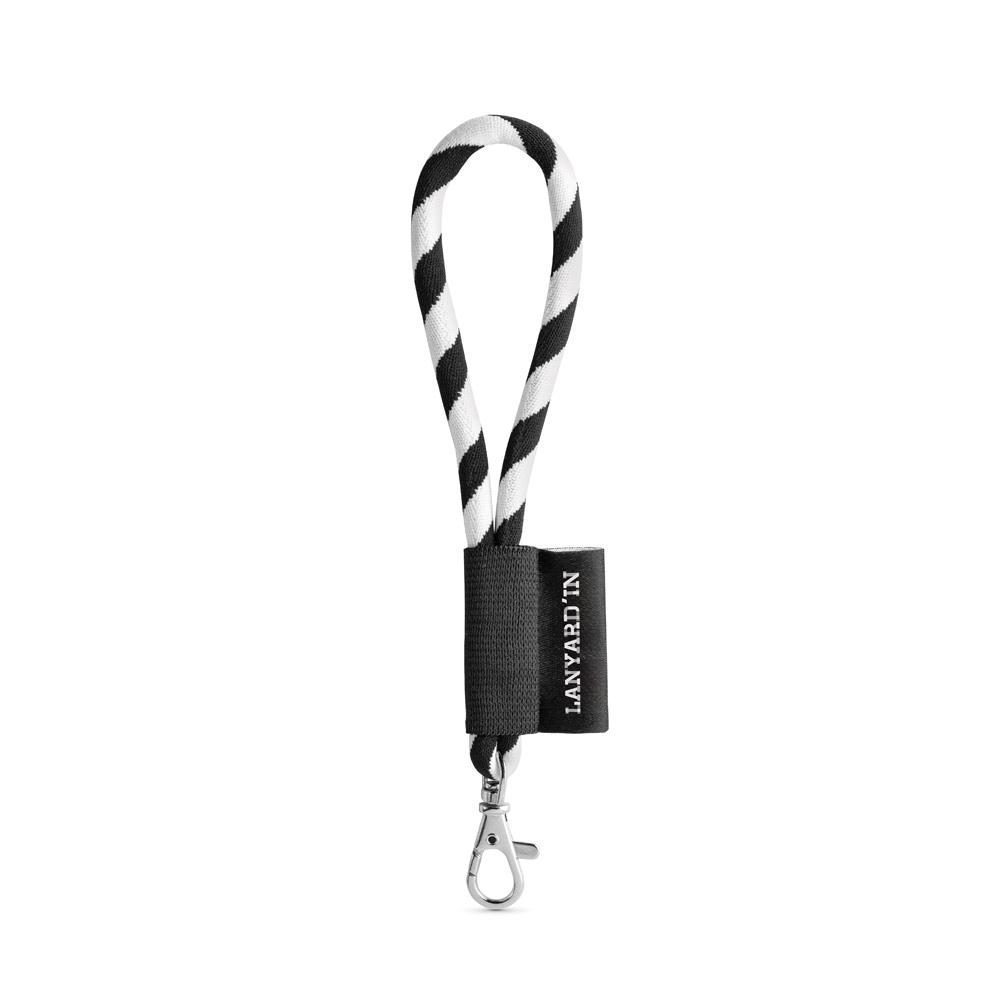 Lanyard Tube Short Set. Modele standard 350 - Alb negru