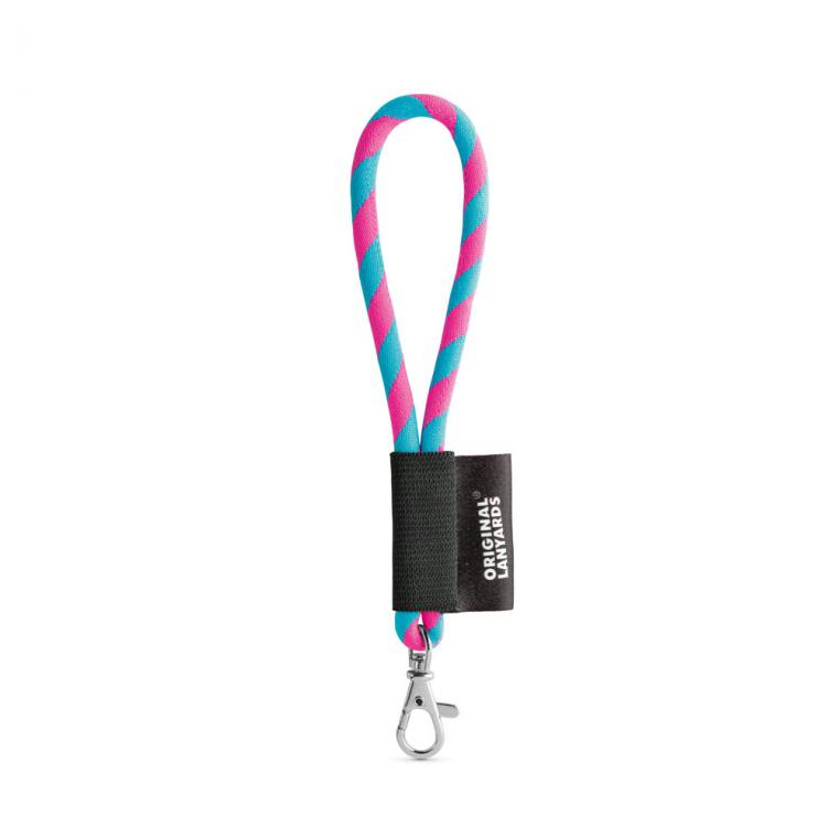 Lanyard Tube Short Set. Modele standard 365 - Roz hexacrom/Albastru deschis