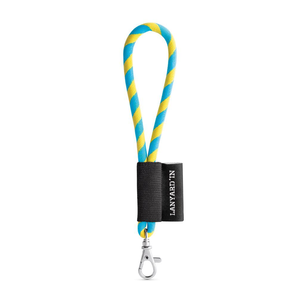 Lanyard Tube Short Set. Modele standard 370 - Galben/Albastru deschis