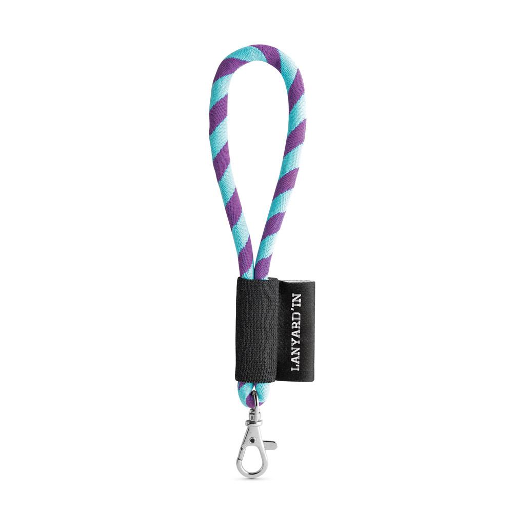 Lanyard Tube Short Set. Modele standard 372 - Violet/Albastru deschis