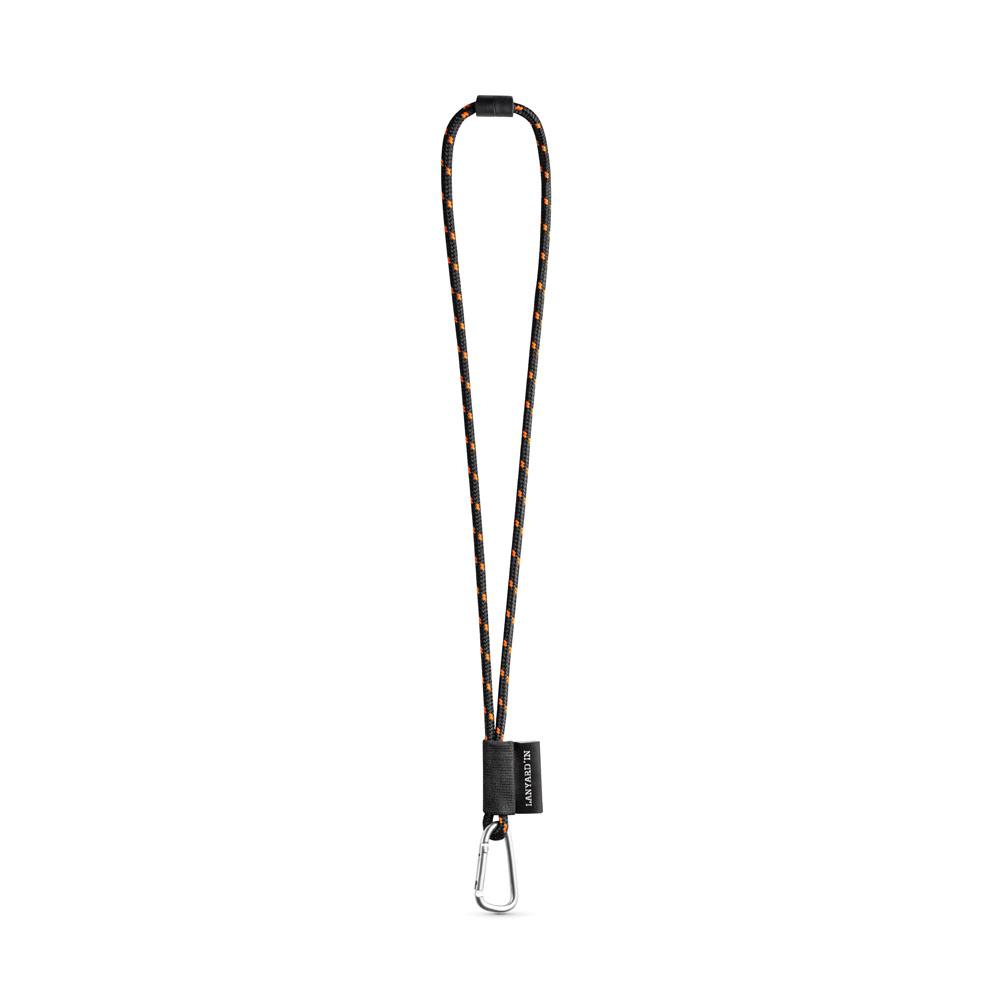  Lanyard Nautic Long Set 356 - Negru/Portocaliu