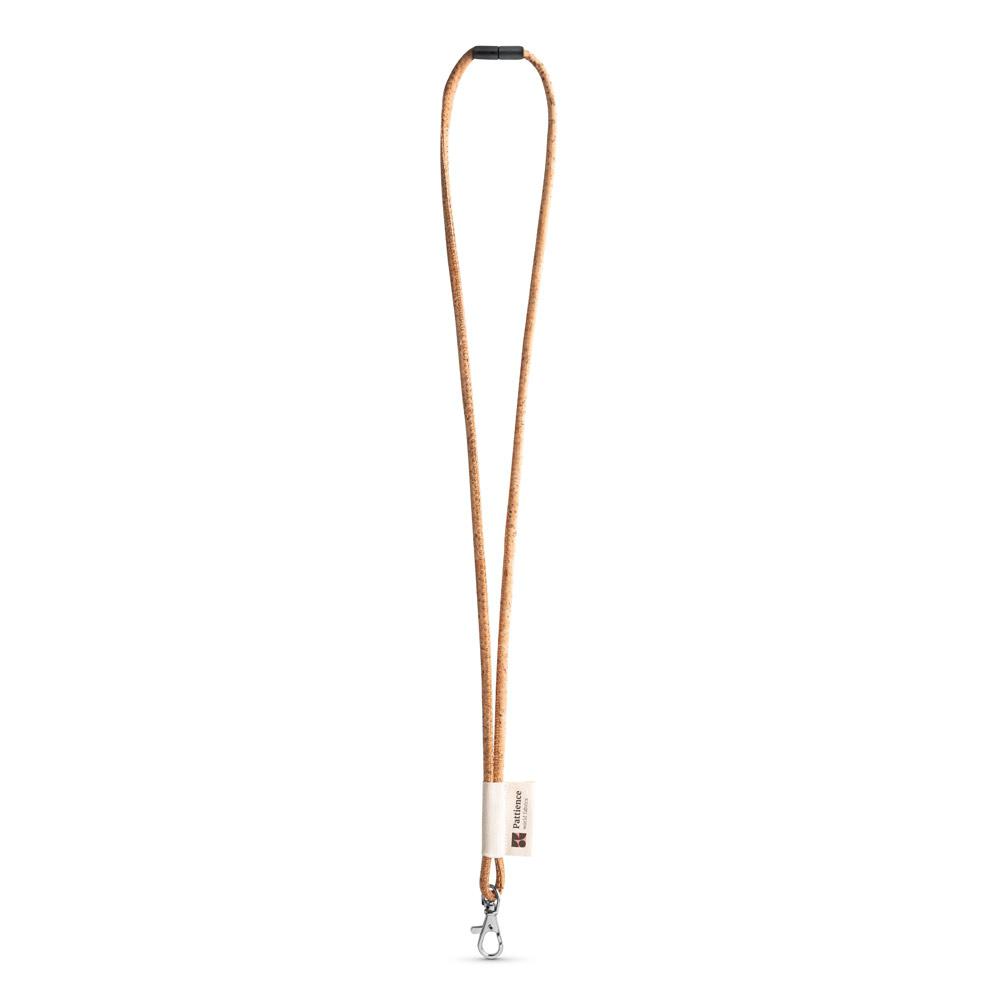 Lanyard Cork Long Set. Modele standard 333 - Natural