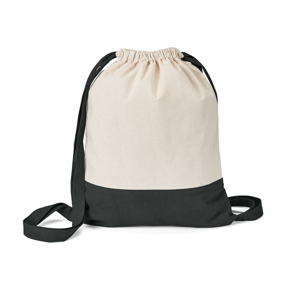 ROMFORD. Rucsac cu șnur 100% bumbac Negru