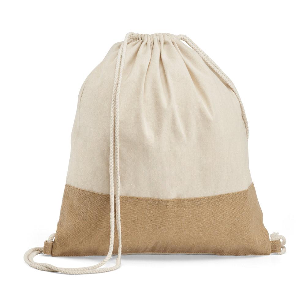 SABLON. Rucsac cu șnur 100% bumbac Natural