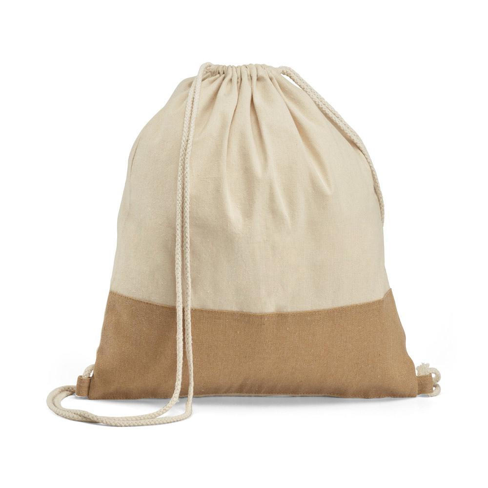 SABLON. Rucsac cu șnur 100% bumbac Natural