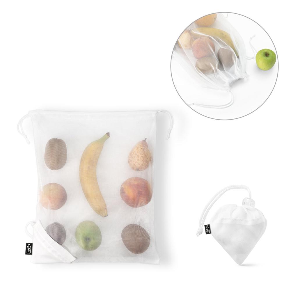 BOLZANO. Sacoșă rPET pliabilă Alb