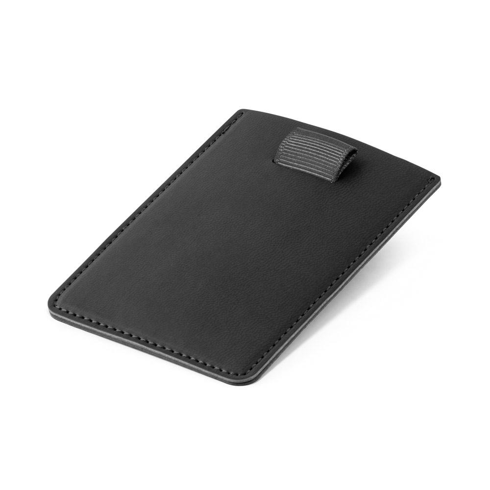 POPPY. Suport card cu blocare RFID Negru