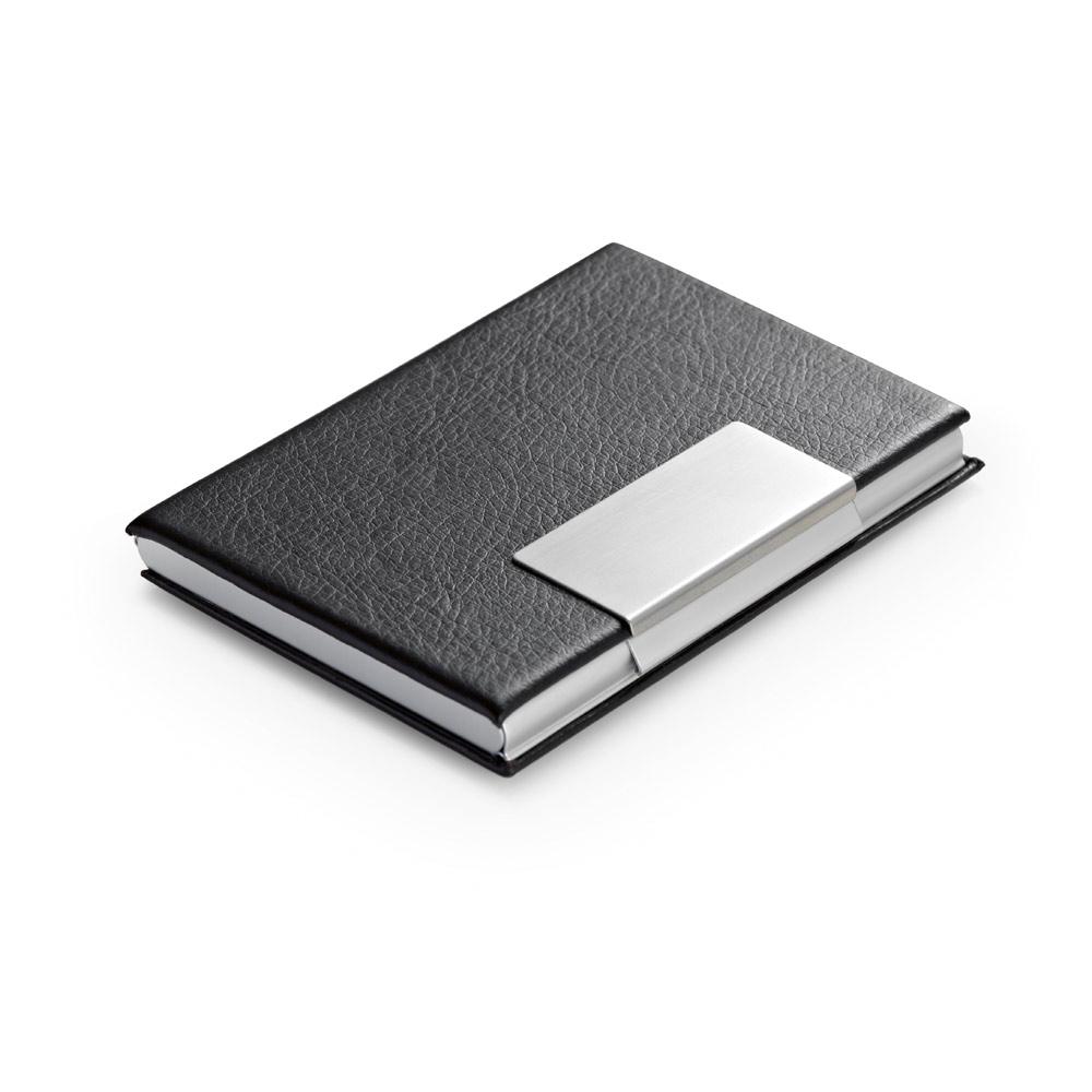 REEVES. Suport pentru card de aluminiu Negru