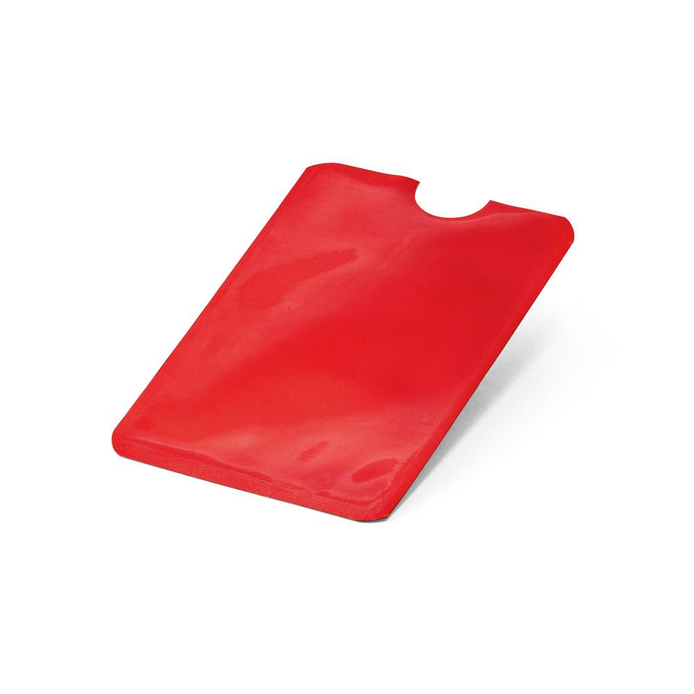 MEITNER. Suport card cu blocare RFID Roșu