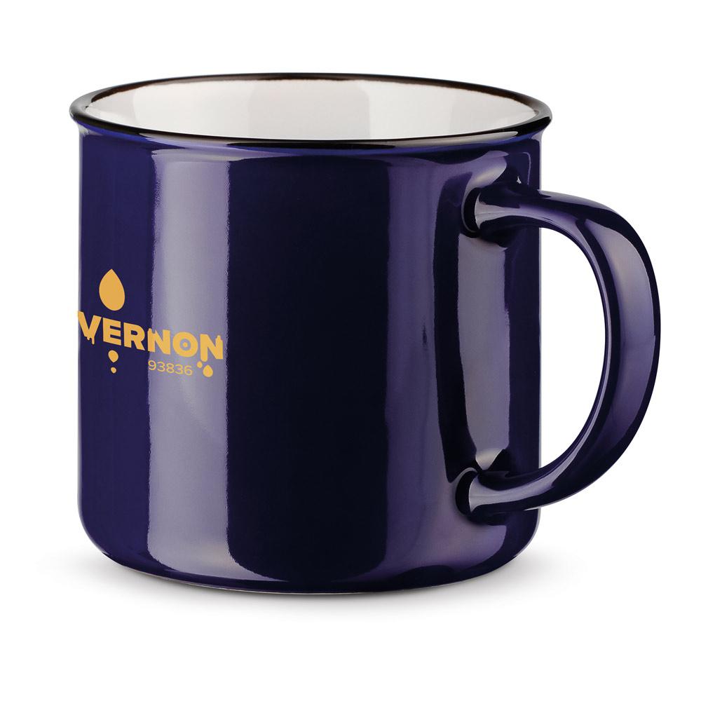 VERNON. Cană ceramică 360 mL Albastru marin