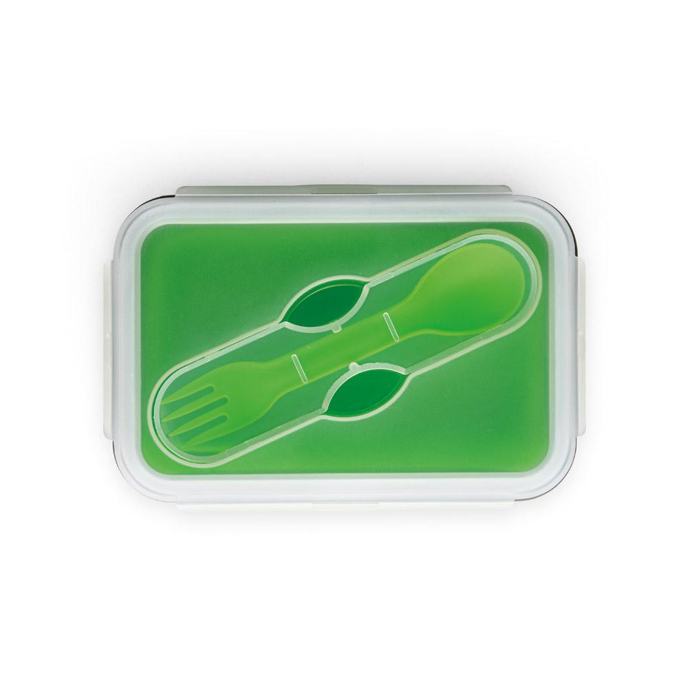 SAFFRON. Recipient ermetic retractabil 640 mL Verde deschis