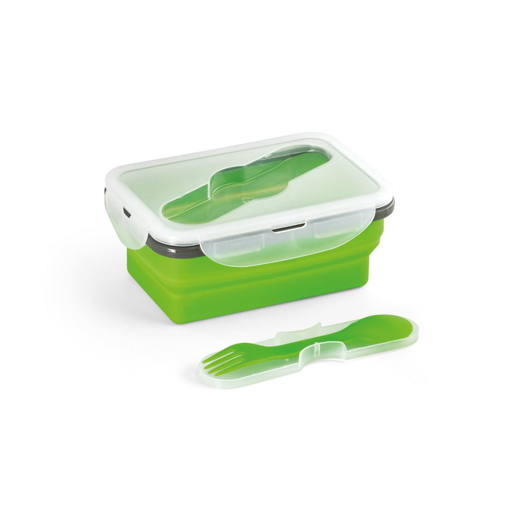 SAFFRON. Recipient ermetic retractabil 640 mL Verde deschis
