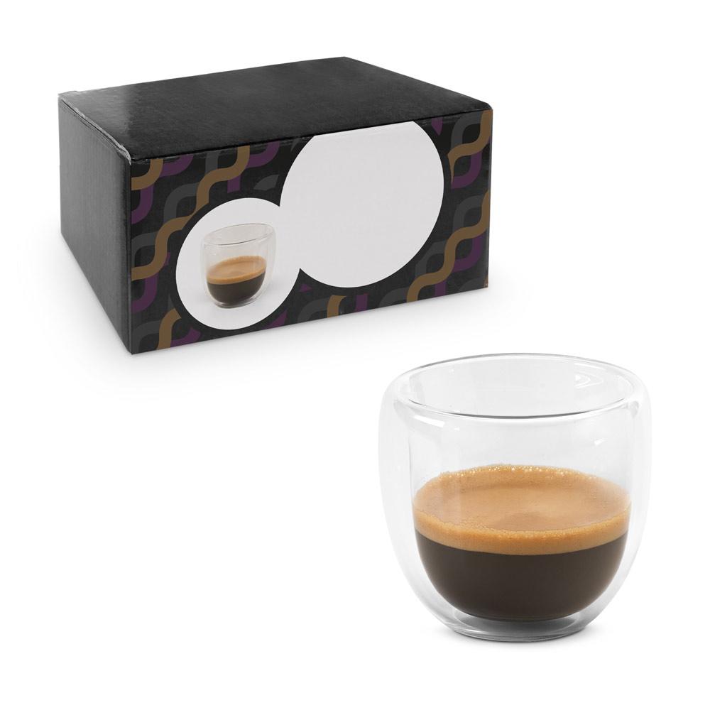 EXPRESSO. Set de 2 căni Transparent