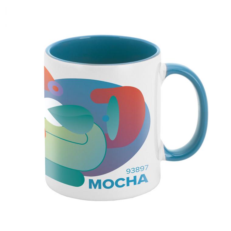MOCHA. Cană ceramică 350 mL Albastru deschis