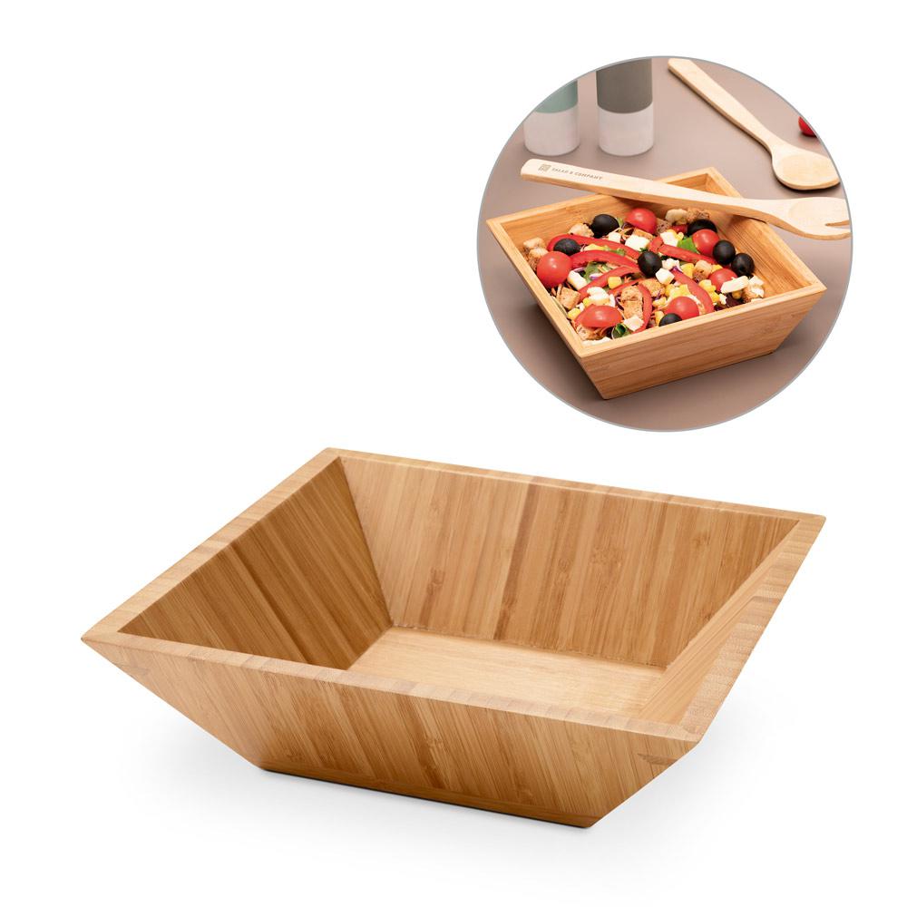 PEPPER. Bol pentru ​​salată de bambus Natural