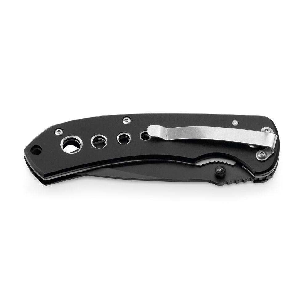 NINJA. Cuțit de buzunar din oțel inoxidabil și metal Negru