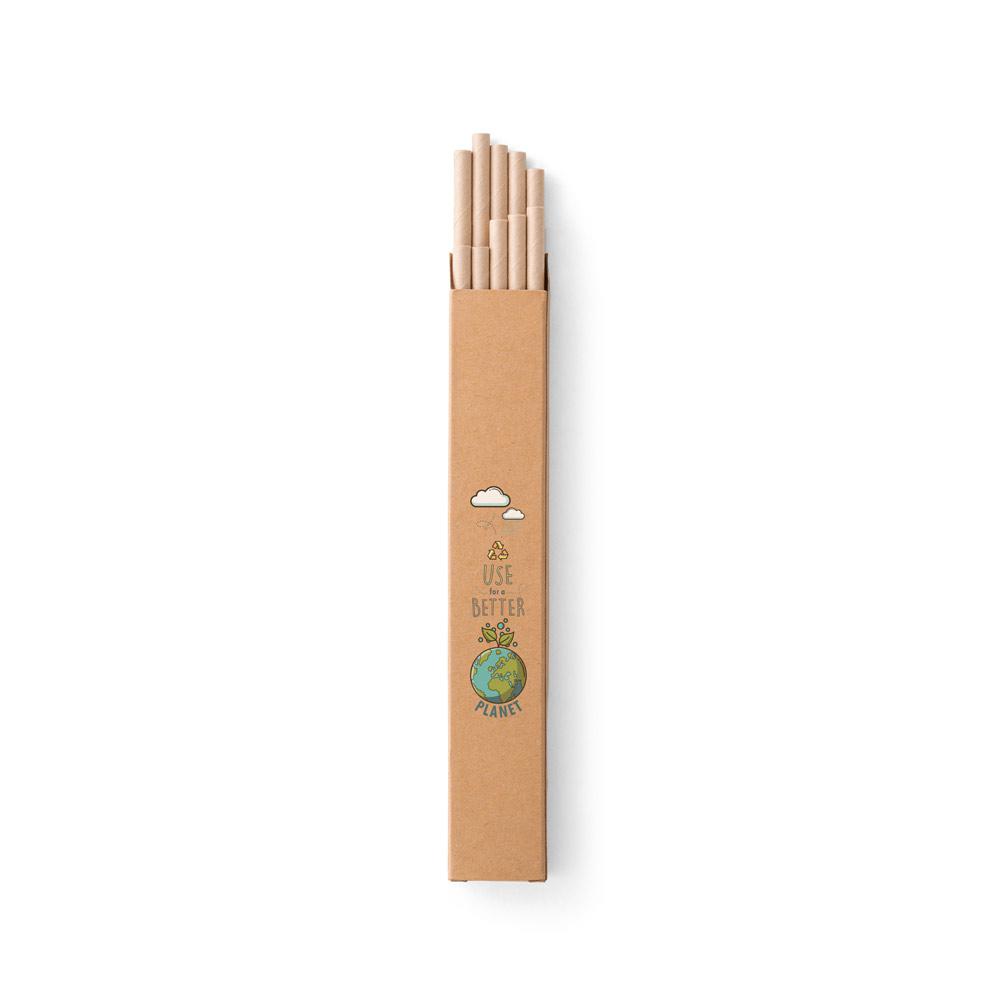 LAMONE. Set de 10 paie din hârtie kraft Natural