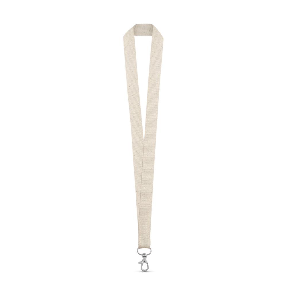 HEATHROW. Lanyard Natural deschis