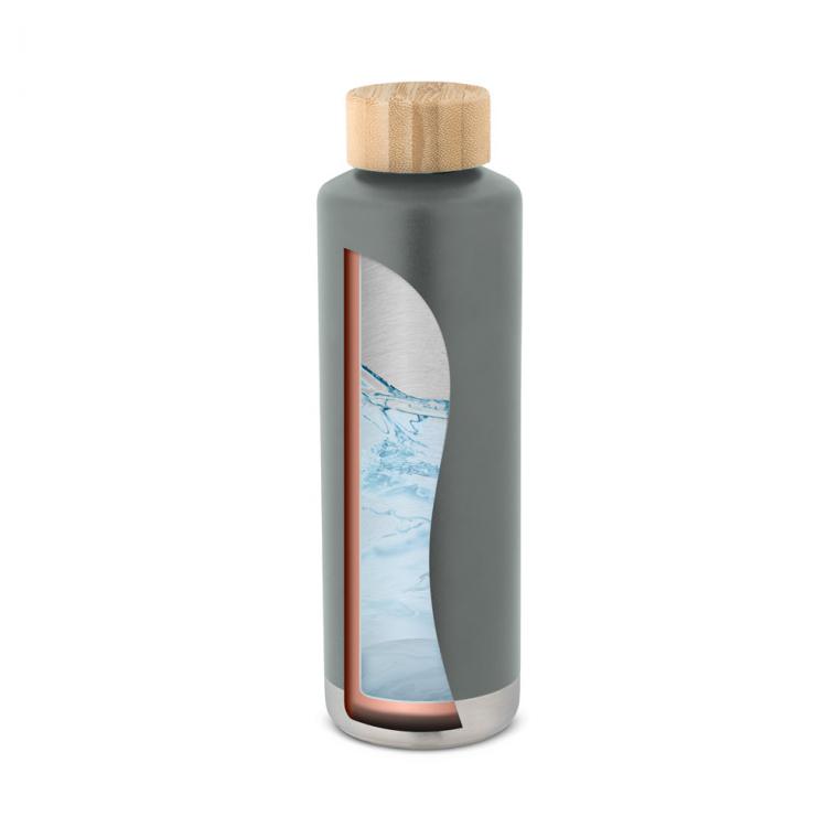 NORRE BOTTLE. Sticlă din oțel inoxidabil Gri inchis