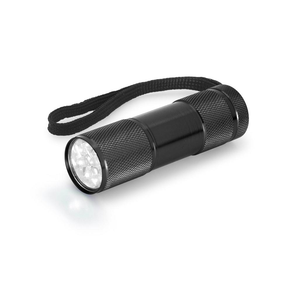 FLASHY. Lanternă din aluminiu Negru