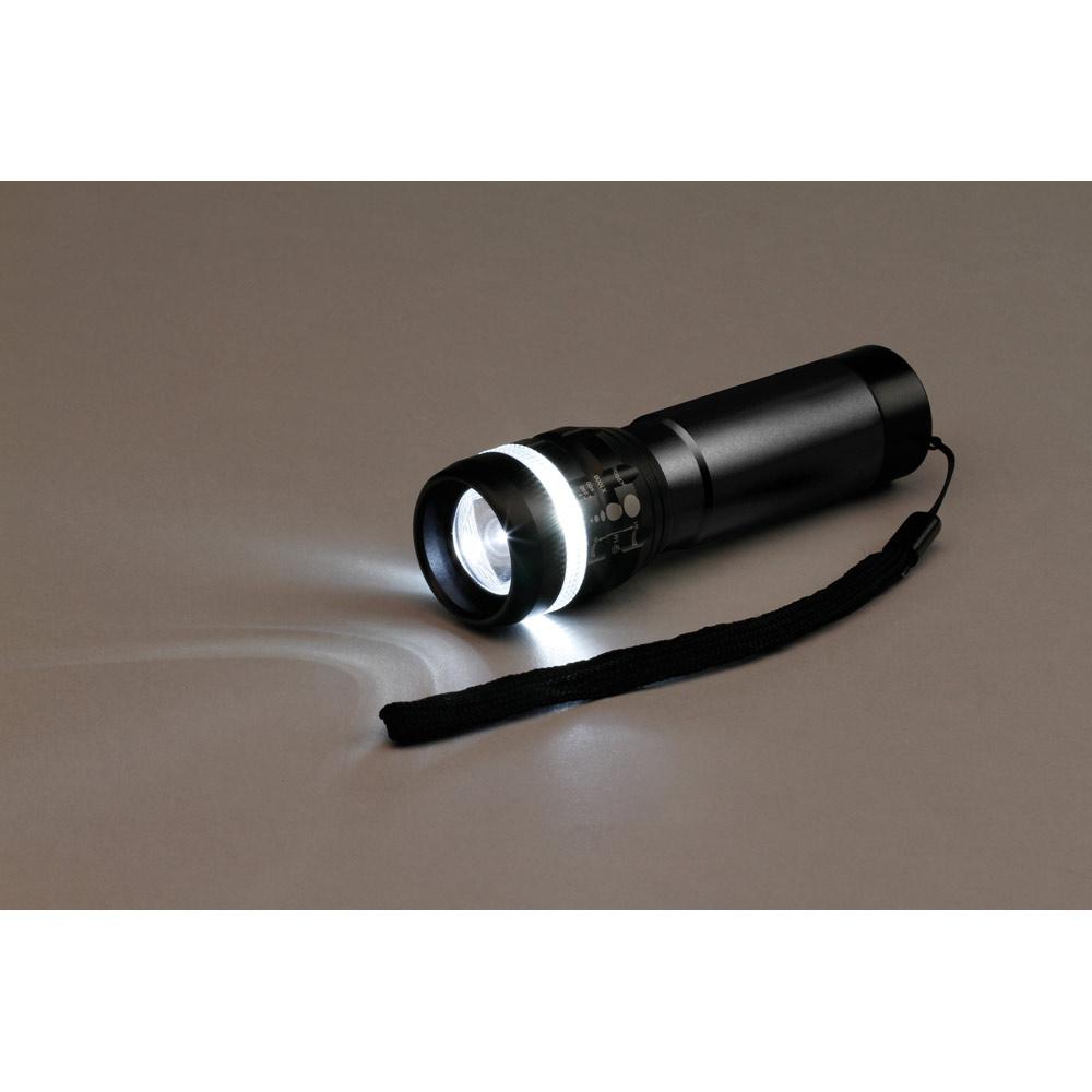 ZOOMIN. Lanternă din aluminiu Negru