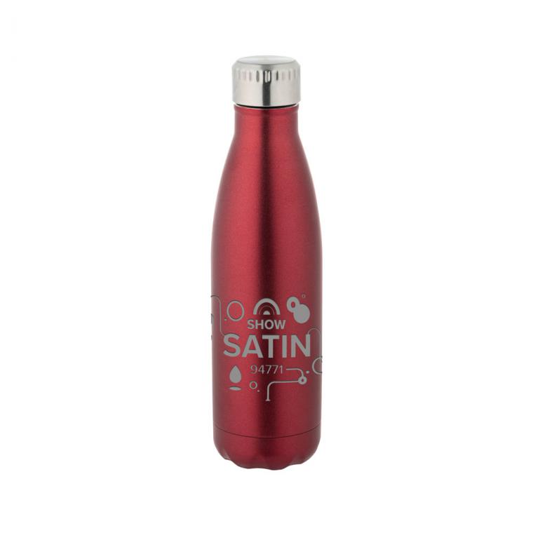 SHOW SATIN. Sticlă din oțel inoxidabil 540 mL Roșu