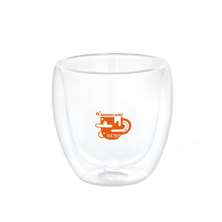 AMERICANO. Pahar din sticlă 220 mL Transparent