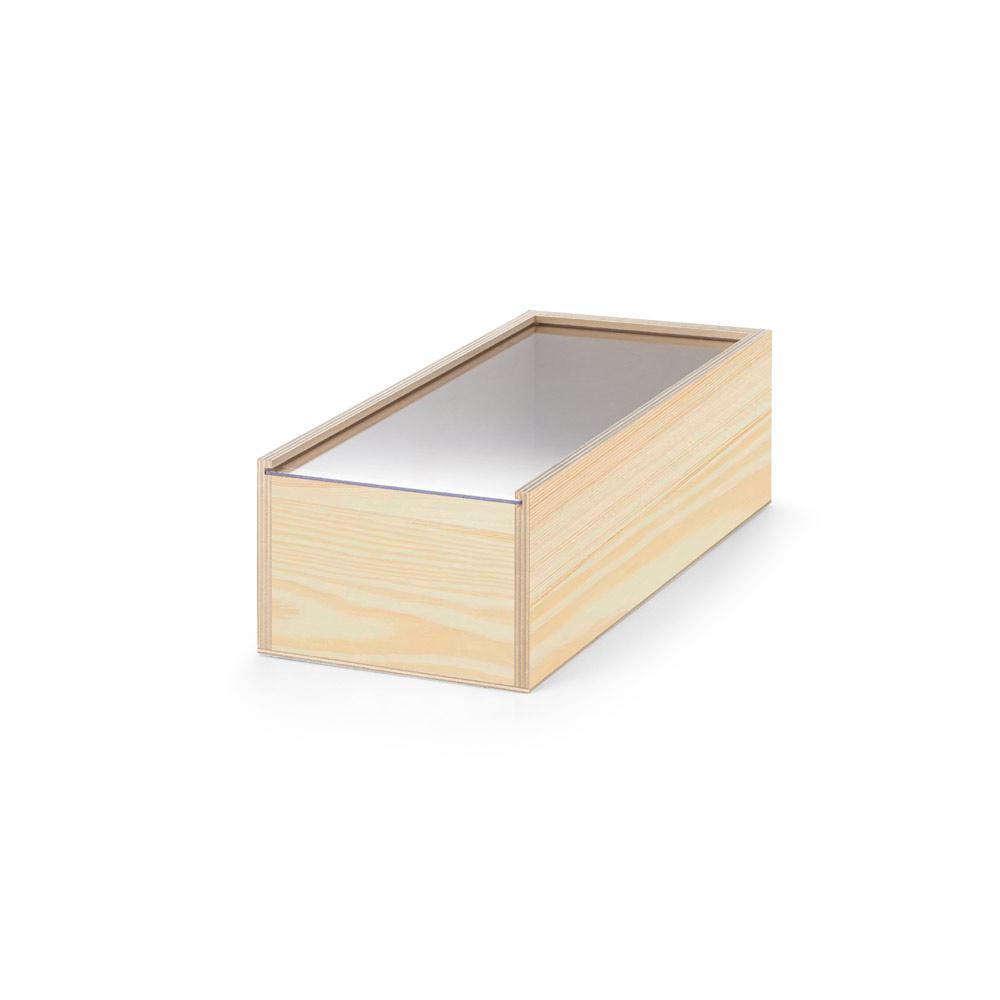 BOXIE CLEAR M. Cutie de lemn Natural închis