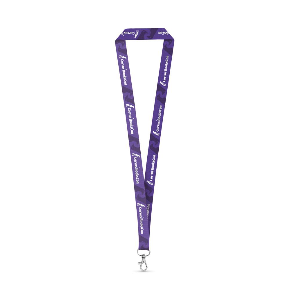 WINDSOR. Lanyard de sublimare RPET Alb