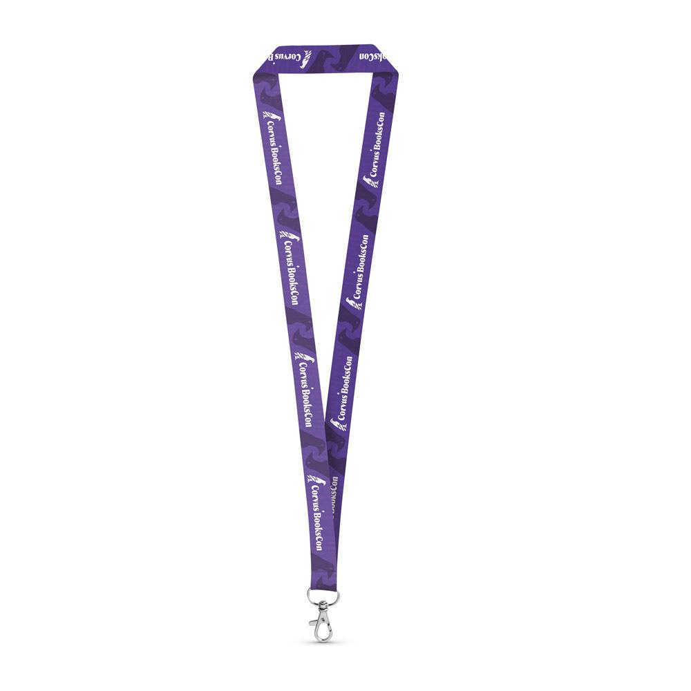 WINDSOR. Lanyard de sublimare RPET Alb