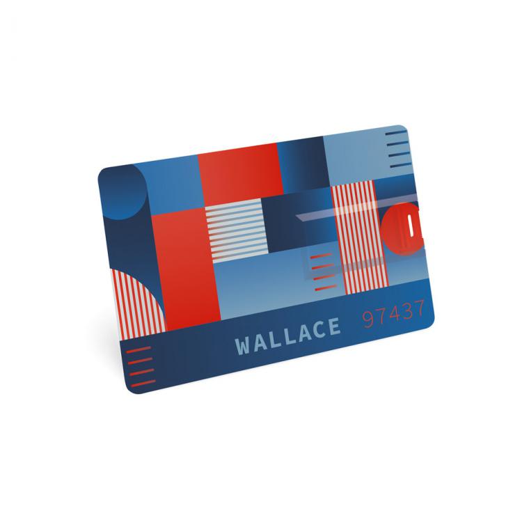 WALLACE 8GB. Card Drive, UDP de 8 GB Alb