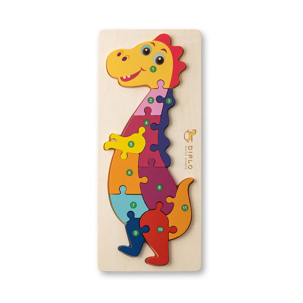 DIPLODOCO. Puzzle Natural deschis