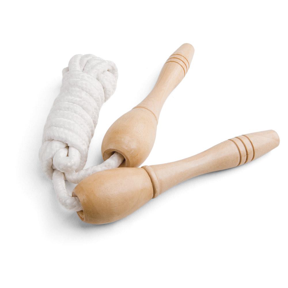 JUMPI. Coardă de sărit cu mânere din lemn Natural deschis