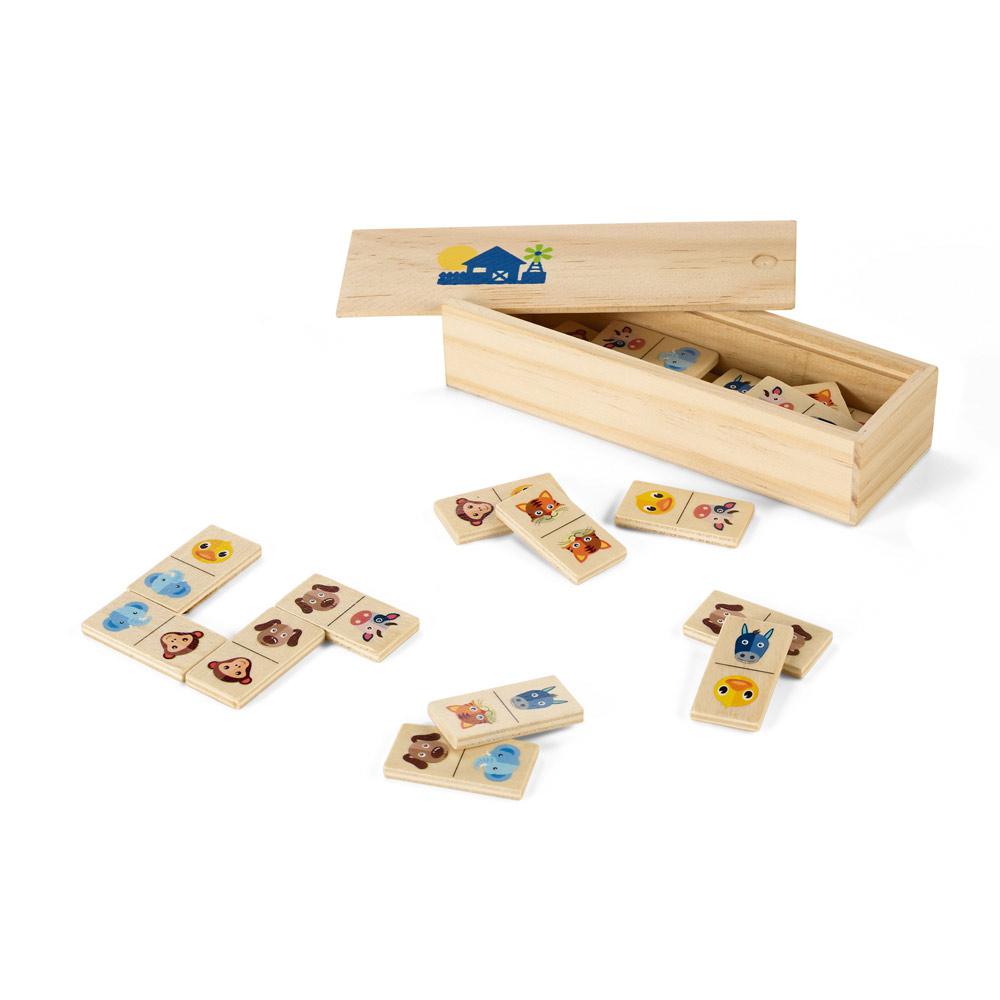DOMIN. Joc de domino din lemn Natural deschis