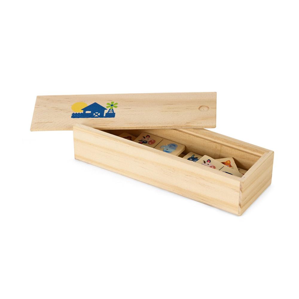DOMIN. Joc de domino din lemn Natural deschis