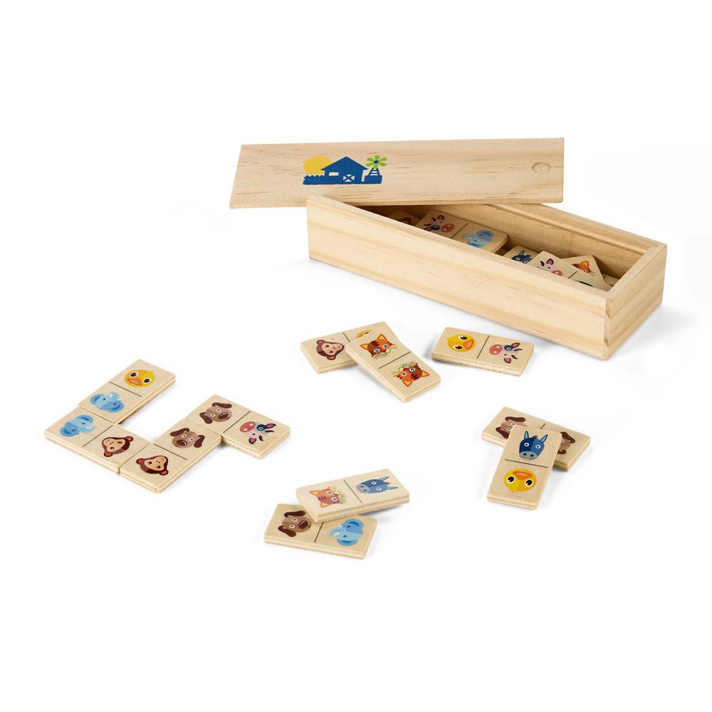 DOMIN. Joc de domino din lemn Natural deschis