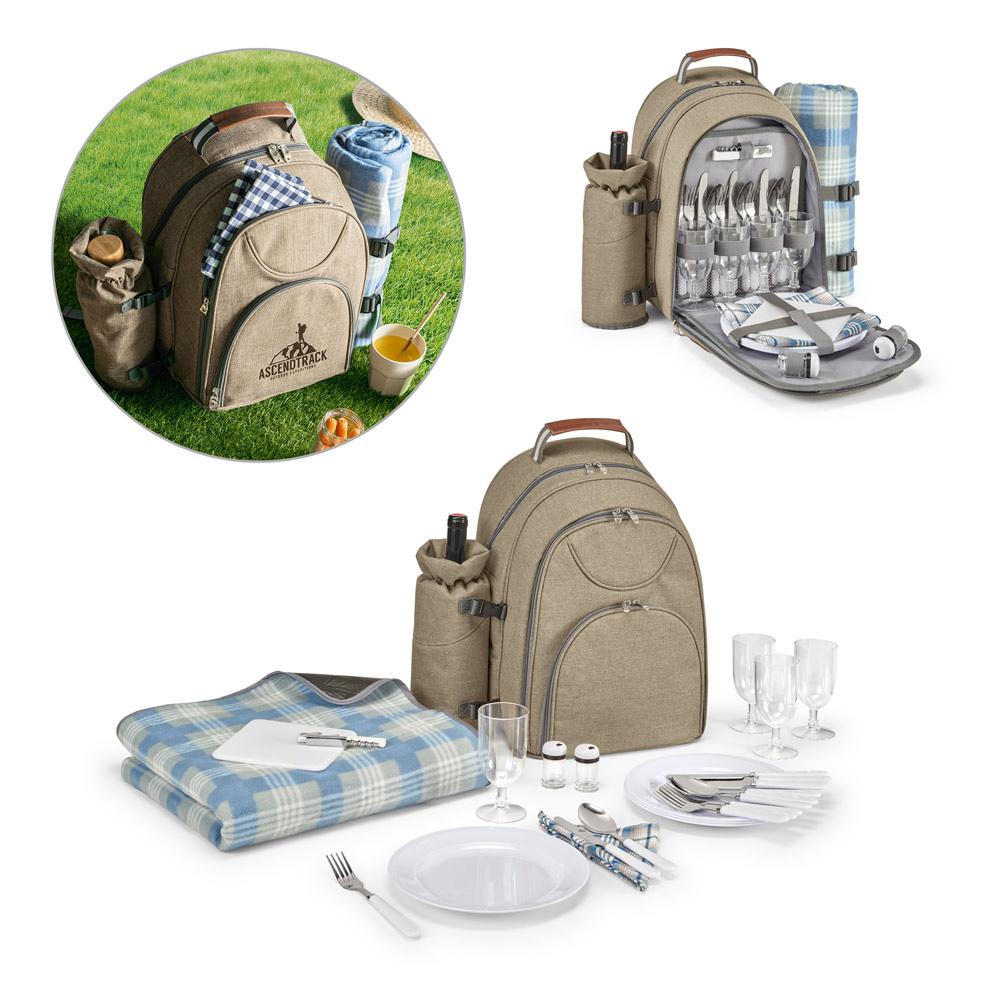 VILLA. Rucsac pentru picnic termoizolant Maro deschis