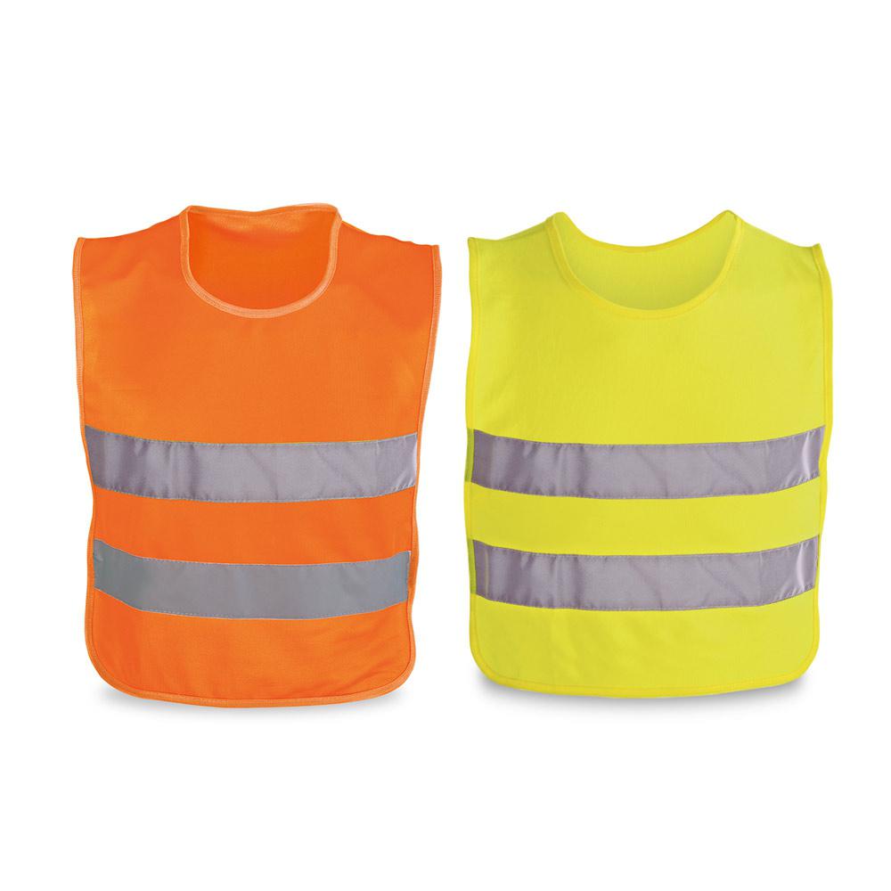 MIKE. Vestă reflectorizantă copii Galben