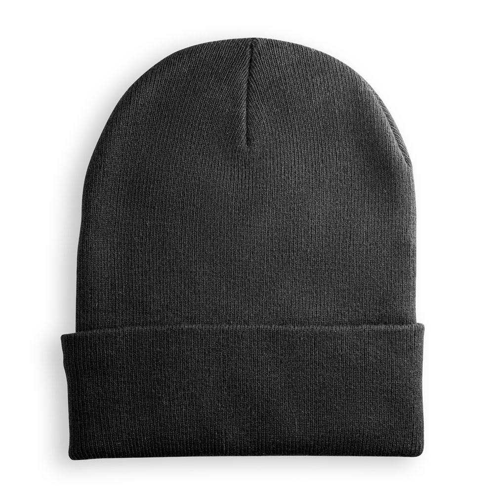 CARL. Căciulă unisex din rPET Negru