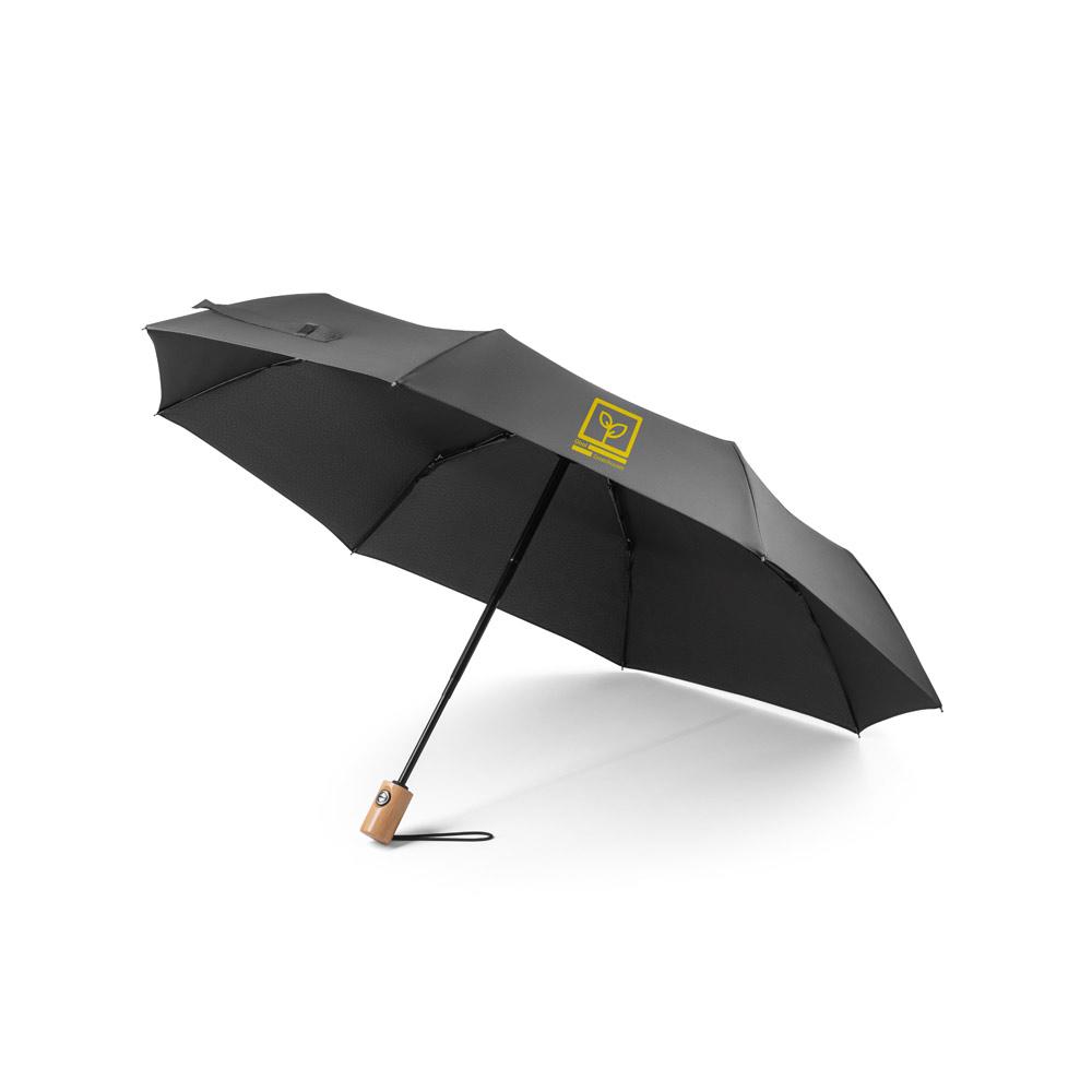 RIVER. Umbrelă pliabilă din rPET Negru