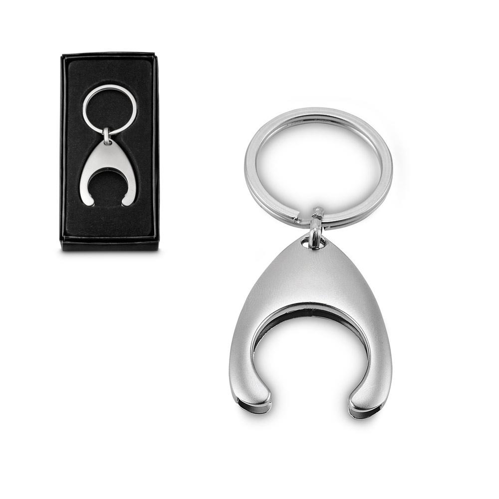 23087. Breloc Argintiu satinat