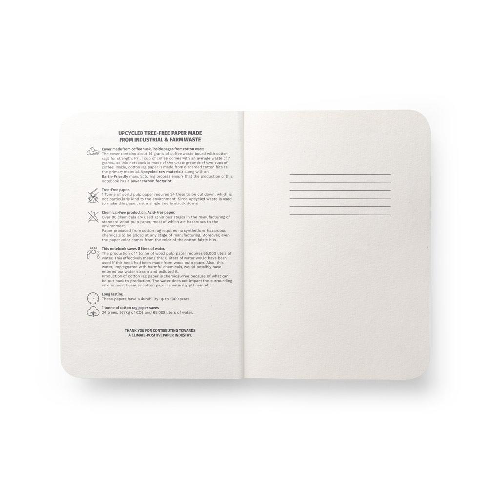 COFFEEPAD SEMI-RIGID. A5 Notepad Albastru